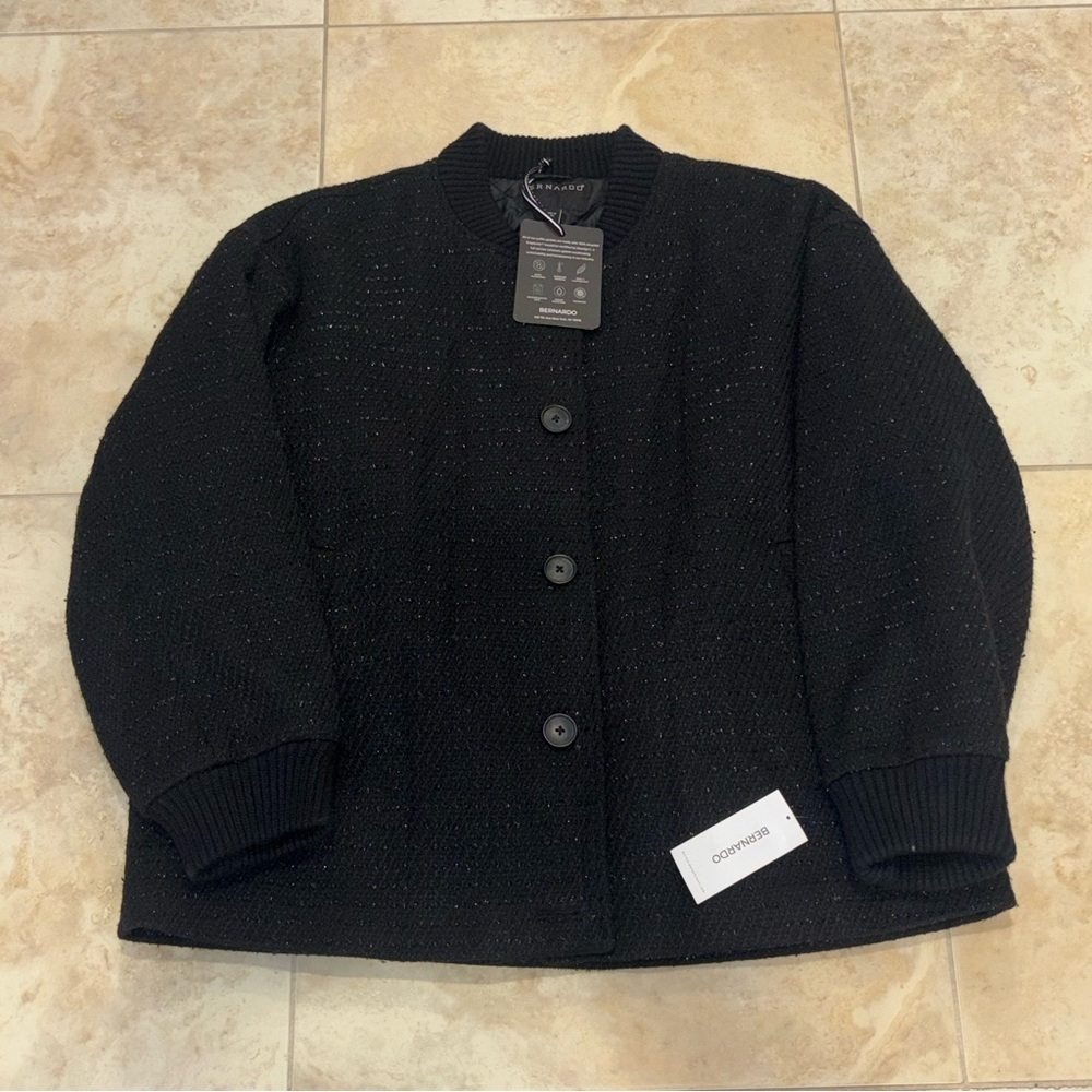 BERNARDO Tweed Coat NWT - Picture 5 of 13